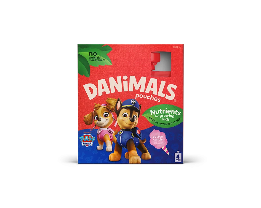 Danimals Cotton Candy Kids Yogurt Pouch