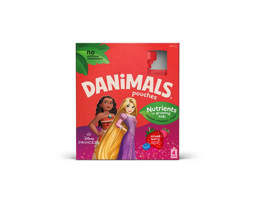 Danimals Mixed Berry Kids Yogurt Pouch