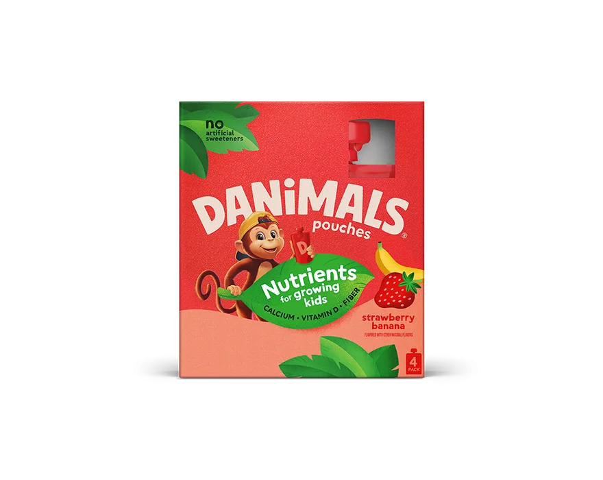 Strawberry Banana Kids Yogurt Pouch