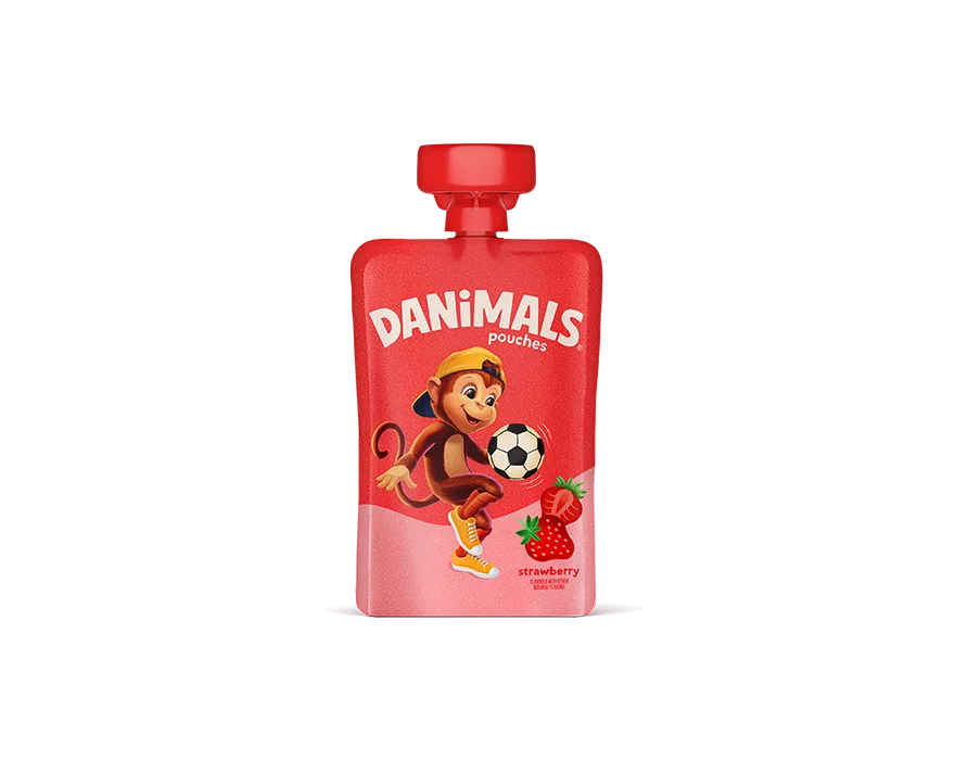 Danimals Strawberry Kids Yogurt Pouch