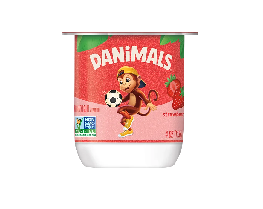 Danimals Strawberry Kids Nonfat Yogurt