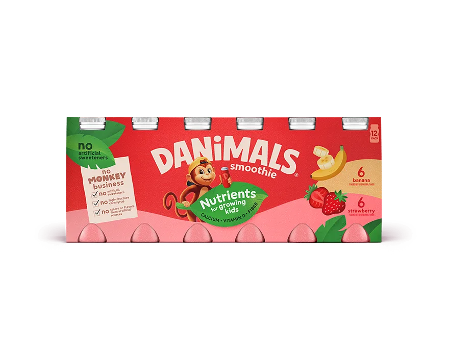 Banana-Strawberry Kids Smoothies 12 Pack