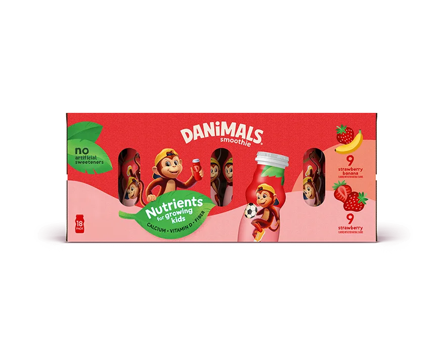 Strawberry-Banana Strawberry Kids Smoothies 18 Pack