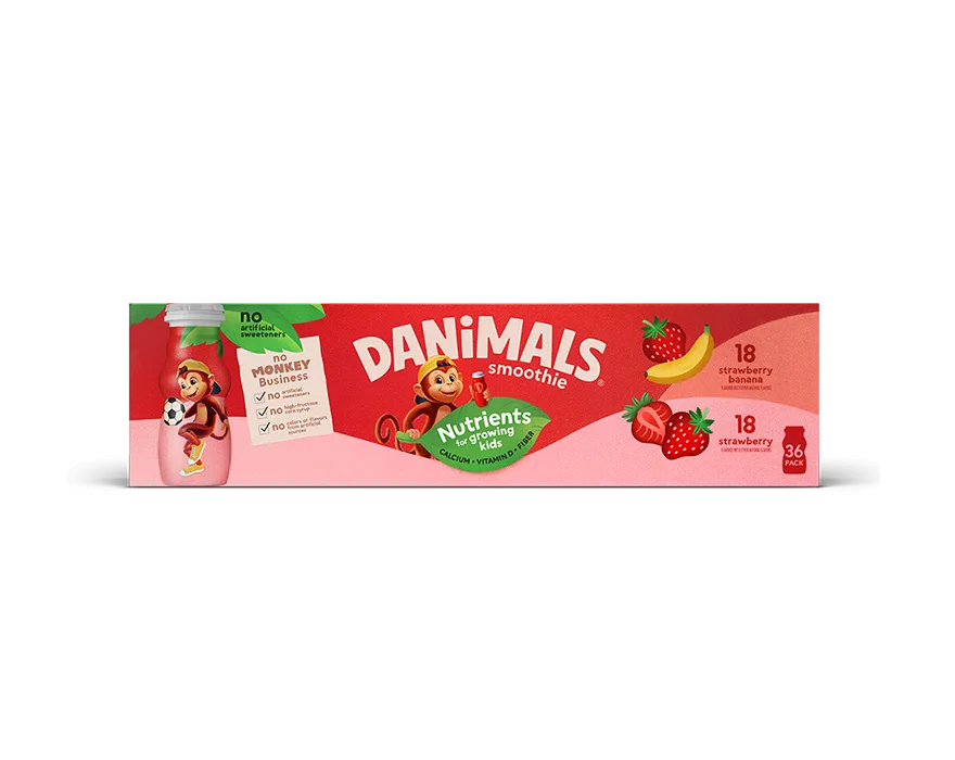 Strawberry-Banana Strawberry Kids Smoothies 36 Pack