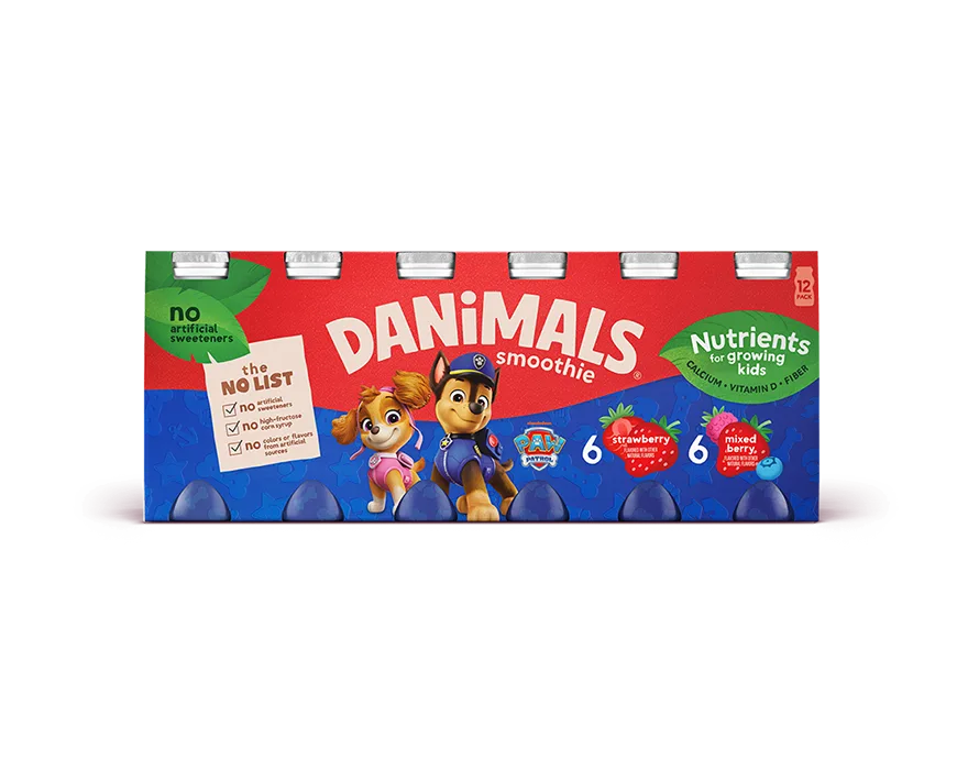 Mixed Berry Strawberry Kids Smoothies 12 Pack